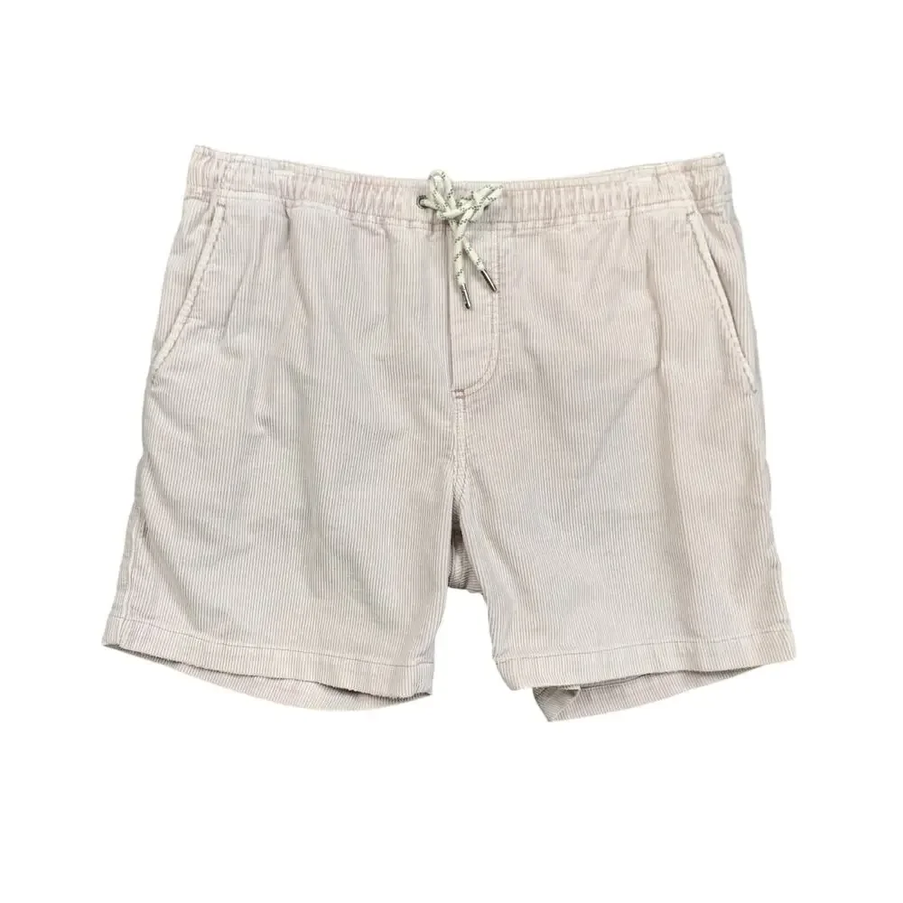 Faherty Shorts Men Large Shell Washed Drawstring Waist Corduroy Pocket Chino
